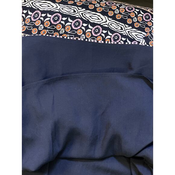 Maeve Anthropologie Naomi Embroidered Boho Tunic Dress Blue Motif Small NWT - Picture 10 of 12